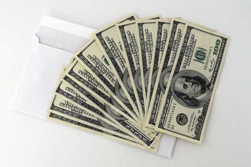 Save Money Envelope Full of Bills